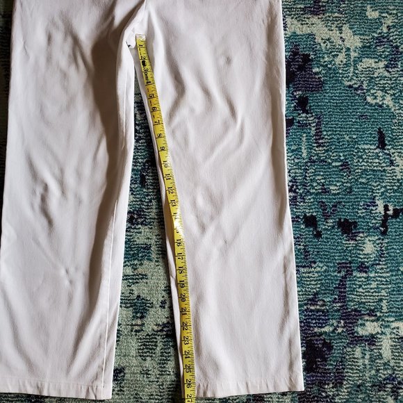 St. John Sport Cropped White Pants Size 14 EUC - Picture 13 of 14